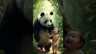 POV: You Catch a Panda Babysitting 🤯🐼 #panda #baby #animal