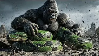 Unmissable Showdown: Kong vs Giant Snake: The Final Revenge Battle | 4K CGI Epic Battle