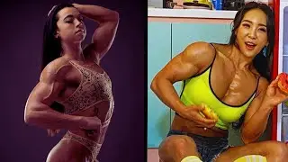Ripped Muscle Girls show Big Muscles 💪 Fbb & Fitness Girl Flexing defined Muscles Workout Motivation