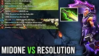 MidOne Being Toxic Again vs Resolut1on - Carry Battle NEW Ethereal Blade Build on AM - Dota 2