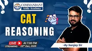 LIVE Reasoning for CAT Exam | DILR Sets, Puzzles & Arrangement Practice #live #catexam #reasoning