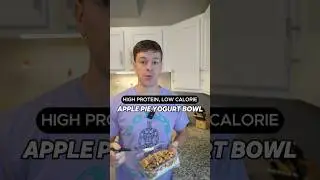Apple Pie Yogurt Bowl High Protein Low Calorie Recipe #shorts