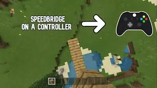 Как быстро построить мост в Minecraft Bedrock Edition с помощью контроллера