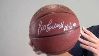 Bill Russell Signed Basketball - I/O Russell Holo