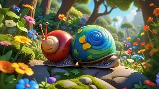 Four Snappy Snails Slide So Slow | Funny Garden Counting Song for Kids | Preschool Nursery Rhyme
