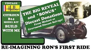 FINAL REVEAL - Heller 1926 Citroen Model Kit Build + Diecast Donations!