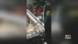 Fire Rips Through West Baltimore Home