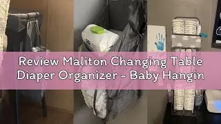 Review Maliton Changing Table Diaper Organizer - Baby Hanging Diaper Stacker Nursery Caddy Organizer