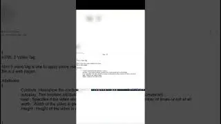 HTML 5 Video Tag. | Day - 20 | #shorts