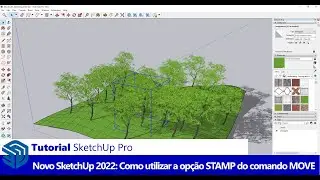 Novidades SketchUp 2022: Crie C&oacute;pias Multiplas no SketchUp com a Op&ccedil;&atilde;o STAMP do Comando MOVE