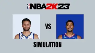 Stephen Curry vs Paul George - 2k 23 Simulation