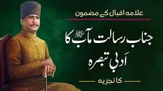 Prophet Muhammad’s ﷺ Critical Literary Theory |  جناب رسالت مآبﷺ کا ادبی تبصرہ | Iqbal | Idris Azad