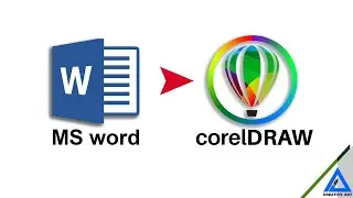 How to import and edit ms word file in coreldraw hindi tutorial