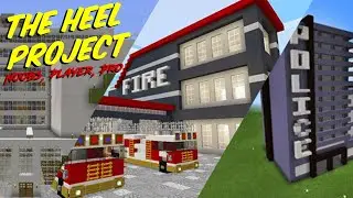 BUILDING THE EMERGENCY SERVICES!!!! | NOOBS, PLAYER, PRO #minecraft #building #challenge