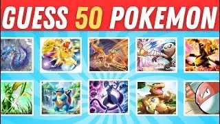 WHO'S THAT POK&Eacute;MON? 🧠⚡ | Guess 50 Pokemon | Quiz (Quiz Mania)