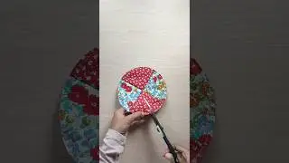 Подставка под стакан своими руками из круглой ткани #diy #подставка #урок #шитье #проектшитья #ур...