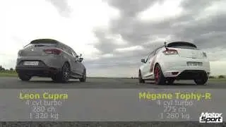 Drag Race : M&eacute;gane R.S. Trophy-R VS Leon Cupra Sub8 (Motorsport)