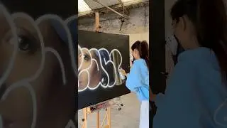 Mixing Girl with the Pearl Earring with graffiti 🥰 #artchallenge