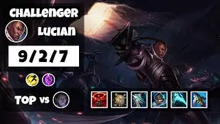 Lucian vs Sylas KOREAN Challenger TOP (9/2/7) - v11.13