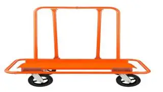 GypTool Heavy Duty Drywall Sheet Cart Panel Dolly Orange