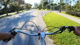 De Boca Raton a Coral Springs Florida de bicicleta motorizada 14 kilometros em 30 minutos