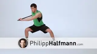 Bilateral Squat with Barbell Rotations | Philipp Halfmann