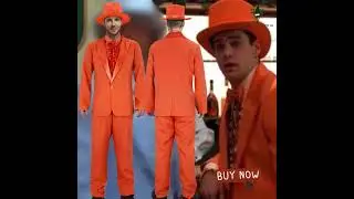 👍Dumb and Dumber Lloyd Christmas Cosplay Costume Orange Suit with Hat #Takerlama  #DumbandDumber