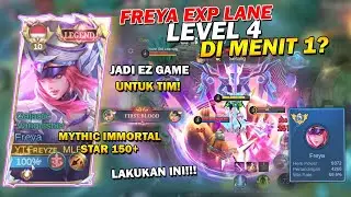 DON'T TRY THIS.. Too Reckless! FREYA Level 4 in 1 Minute! Freya Best Build Exp Lane 2024