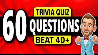 60 FUN Trivia Quiz Questions EVERYONE Should Get! 🏆 General Knowledge Pub Quiz