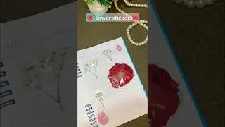 How to make stickers | Easy flower stickers 🌺 #diy #flowers #art #craft