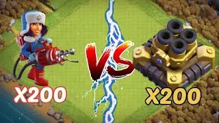 X200 cryoneer VS X200 multi mortar || Epic Battle😱 || Who Will Win || #nitroved #clashofclans