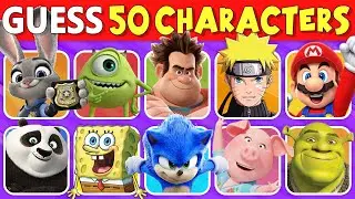 🎯 Guess the Character Quiz! Can You Name All 50? 3 Second Challenge! | Quiz DingDong