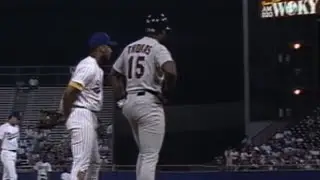 Frank Thomas triples for his 1st career MLB hit | August 3, 1990 | White Sox @ Brewers