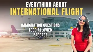 International flight travel first time, Immigration process , questions at Airport, baggage rules