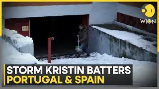 Storm Kristin: Hurricane Winds of Kristin Devastate Lisbon Outskirts | WION