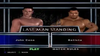 WWE SmackDown! Here Comes the Pain - John Cena VS Batista (LAST MAN STANDING)