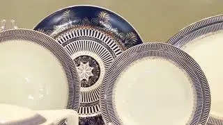 NEW design luxury dinnerware 47pcs bone china dinner set fine porcelain