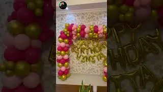 🎈 Simple Birthday Decoration by Balloons Unlimited UAE 🎉