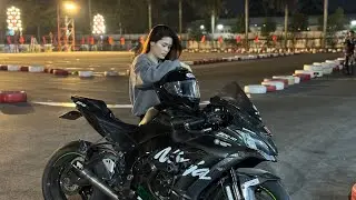 Lần Đầu Được Vợ Hộ Tống Đi Tập Chạy Xe ZX10R.
