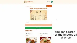 FoodieLens - Restaurant Menu Visualizer and Translator
