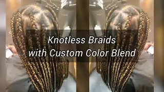 Knotless Braids with 1 & 27 Custom Color Blend 💁🏾&zwj;♀️✨