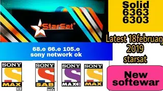 How to new softewar सॉफ्टवेयर solid sat top box 6363 6303 starsat 68.e 66.e 105.e  sony ok  autorall