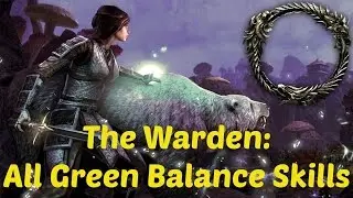*NEW* ESO: The Warden: ALL Green Balance (Healing) Skills, Abilities, and Morphs