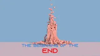 Realistic tower destruction (blender animation)