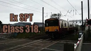 *RARE* An ex SPT Class 318 on 5E20 Shields T.M.D. (E) to Doncaster West Yard at Morpeth (15/07/17).