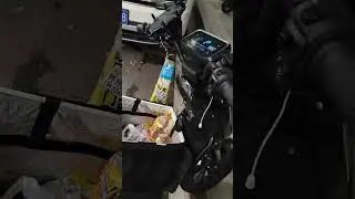 Delivery guy left his bike and stuff unintended in Guangzhou, China. #safety #society