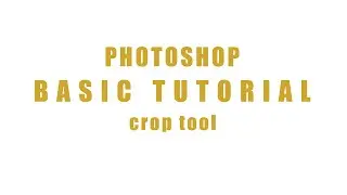 how to use the crop (C) tool in Photoshop