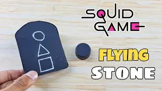 How To Make a SQUID GAME Flying Stone 🪨