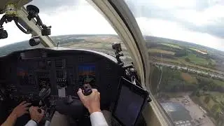 Lufthansa Aviation Training (EFA) Cessna Citation CJ1 M&uuml;nster Touch & Go!!! [AirClips]