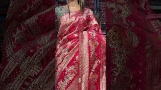 Order.8630954375📞☎️Free Delivery🚚 Hot Pink Jaipuri Silk Saree Design 😍👌🏻 #shorts #shortsfeed
